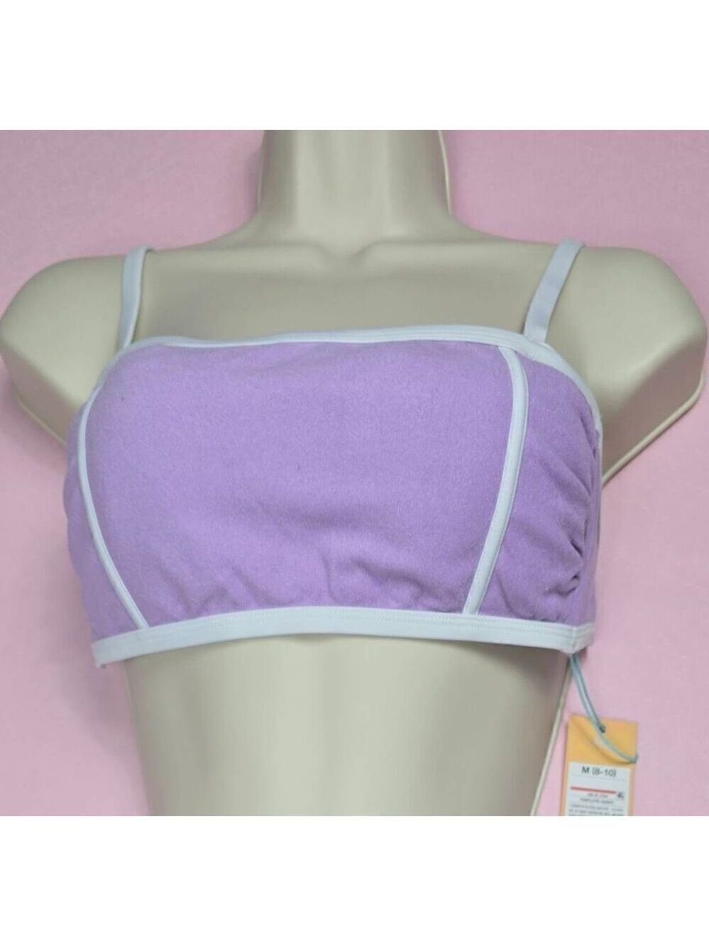 Kona Sol Terry Cloth Bandeau Bikini Top 1X
